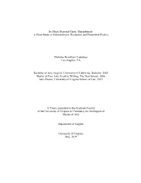 So Much Depends Upon / Enjambment: a Short Study in Indeterminacy, Recursion, and Penumbral Poetics