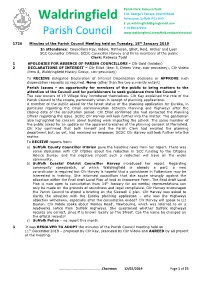 WPC Minutes and Supporting Documents 15Th