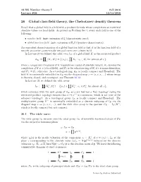 26 Global Class Field Theory, the Chebotarev Density Theorem