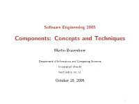 Components: Concepts and Techniques