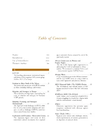 Table of Contents