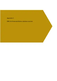 Appendix O. EPBC Act Protected Matters Database Searches