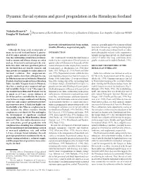 Dynamic Fluvial Systems and Gravel Progradation in the Himalayan Foreland
