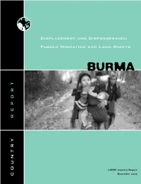 Forced Migration and Land Rights in Burma