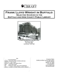 Frank Lloyd Wright in Buffalo