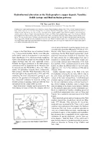 Hydrothermal Alteration at the Haib Porphyry Copper Deposit, Namibia: Stable Isotope and Fluid Inclusion Patterns