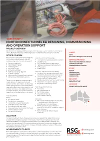 Northconnex Tunnel E&I Designing, Commissioning and Operation Support