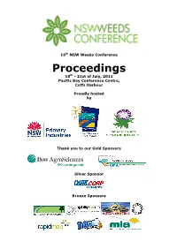 NSW Weeds Conference Program