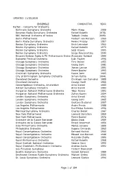Recording Master List.Xls