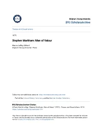 Stephen Markham: Man of Valour