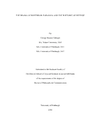 The Drama of Bioterror: Paranoia and the Rhetoric of Defense