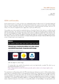 The ISP Column Cdns and Centrality
