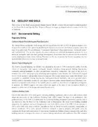 5.4 Geology and Soils