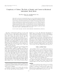 Complexity of Culture: the Role of Identity and Context in Bicultural Individuals’ Body Ideals