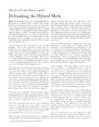 Debunking the Hybrid Myth