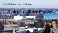 Hadron Collider Physics