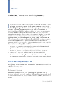 Laboratorians Working with Infectious Agents Are Subject to Laboratory