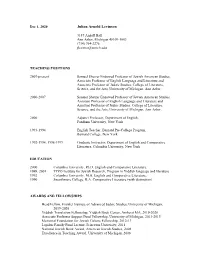 Levinson CV 2020