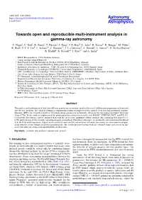 Towards Open and Reproducible Multi-Instrument Analysis in Gamma-Ray Astronomy C