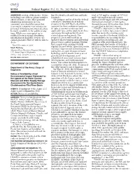 Update of the Water Control Manual