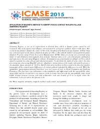 Application of Magnetic Method to Identify Rocks Contact in Klepu Village Semarang Regency