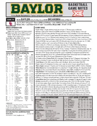 Basketball Game Notes Basketballgame 1 — Oral Roberts Game Notes