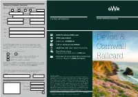 Devon & Cornwall Railcard Application Form