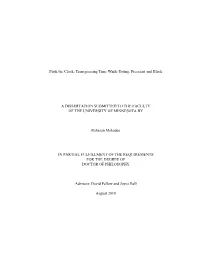 Funk the Clock: Transgressing Time While Young, Prescient and Black A