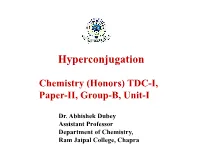 Hyperconjugation