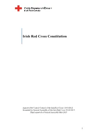 Irish Red Cross Constitution