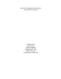 National Ghost Army Annotated Bibliography 15 May 2021