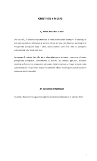 Objetivos Y Metas
