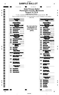 Sample Ballot