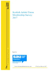 Scottish Artists Union Membership Survey: 2017