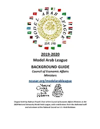 2019-2020 Model Arab League BACKGROUND GUIDE