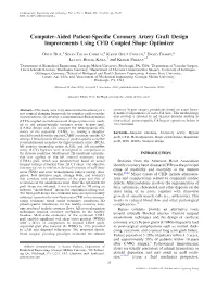 Computer-Aided Patient-Specific Coronary Artery Graft Design