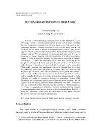 Dorsal Consonant Harmony in Truku Seediq*