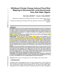 GIS-Based Climate Change Induced Flood Risk