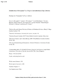 Identification of Tetraspanin-7 As a Target of Autoantibodies in Type 1 Diabetes