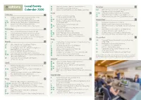 Local Events Calendar 2020