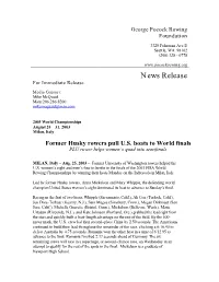 News Release for Immediate Release