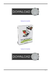 Vuescan 9713 Crack Mac