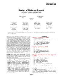 360R-06 Design of Slabs-On-Ground