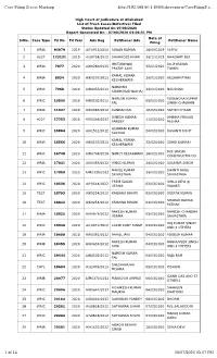 Case Filing Status Marking