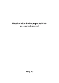 Host Location by Hyperparasitoids: an Ecogenomic Approach