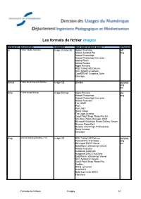 Les Formats De Fichier Images