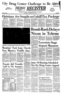 Bomb Rash Delays \Ixon in Tehran TEHRAN (AP) - a Rash of Shah's Regime