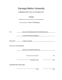Improving the Dependability of Distributed Systems Through AIR Software Upgrades