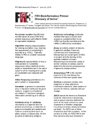 PDF Bioinformatics Glossary