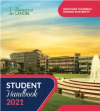 STUDENT Handbook 5 SEMESTER RULES & REGULATIONS